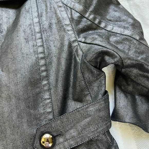 BYRON LARS GREY STRIPPED JACKET SIZE 6 - Picture 7 of 10